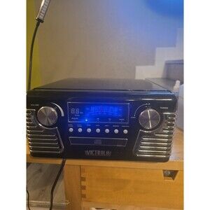 VICTROLA 50's Retro Bluetooth Record Player Multimedia V50-200 - Black